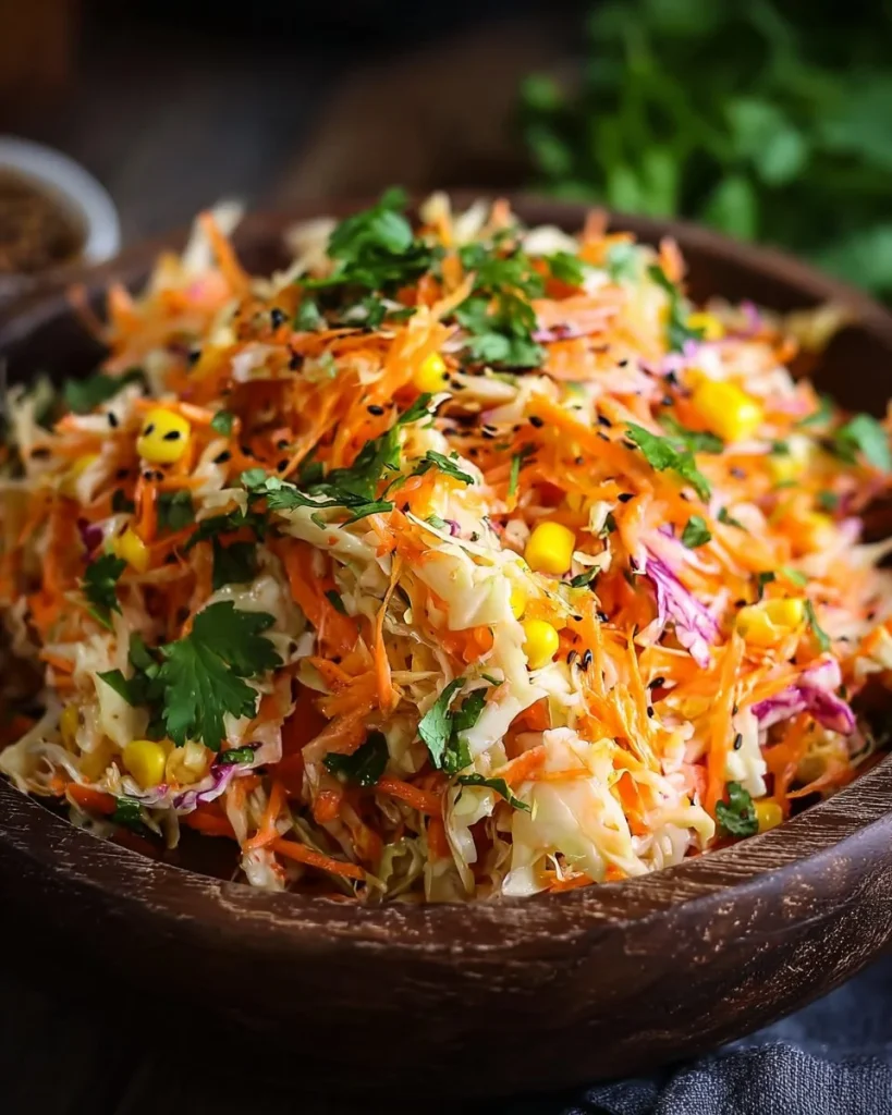 Ensalada de cangrejo cremosa en un plato decorativo