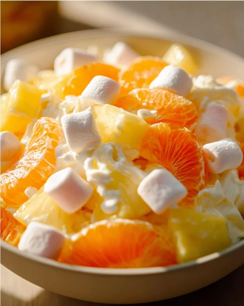 Ensalada de frutas hawaiana fresca y colorida, ideal para el verano