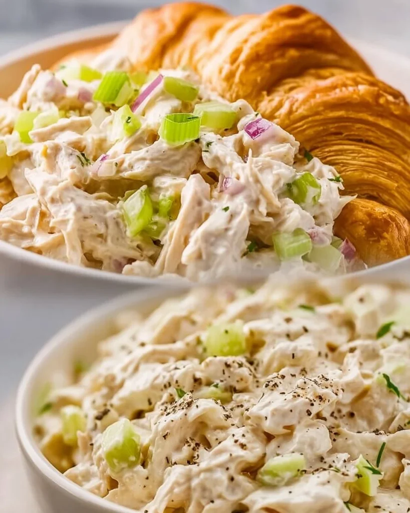 Ensalada de pollo con uvas y vegetales frescos