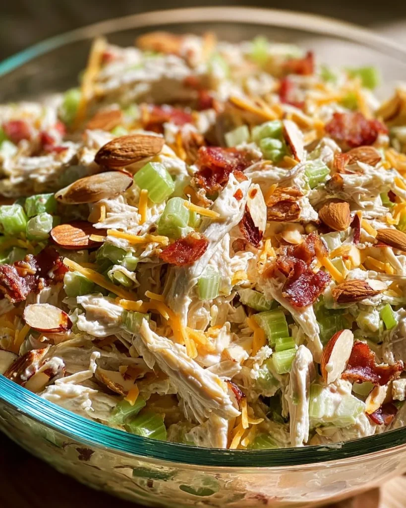 Ensalada de Pollo de un Millón de Dólares con ingredientes frescos