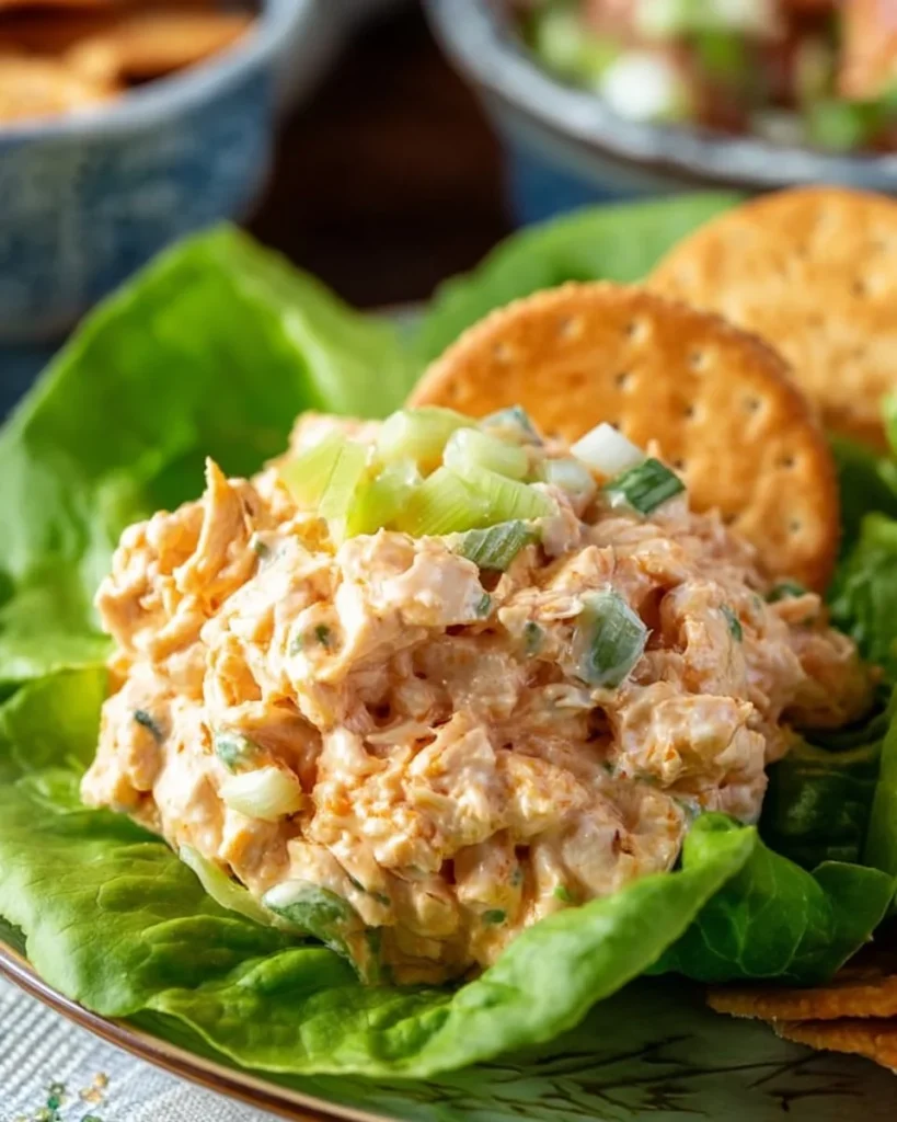 Ensalada de Pollo Estilo Chicken Salad Chick Buffalo Barclay, deliciosa y saludable.