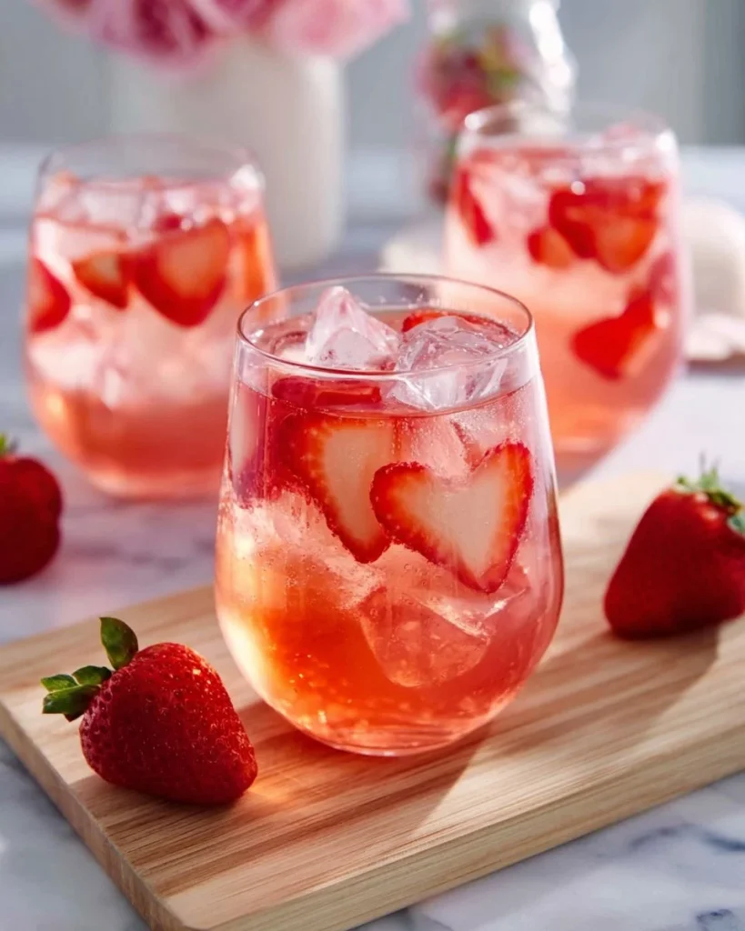 Receta de ponche para el Día de San Valentín con ingredientes frescos