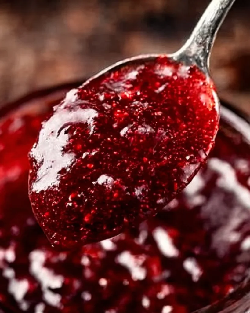 Mermelada Amish fácil de preparar con ingredientes naturales, imagen de un tarro casero.