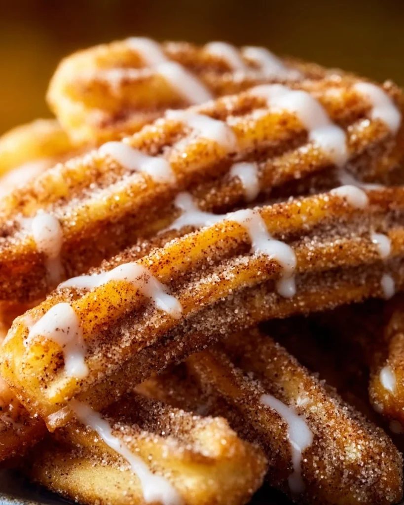 Papas fritas de manzana preparadas en freidora de aire crujientes y sabrosas