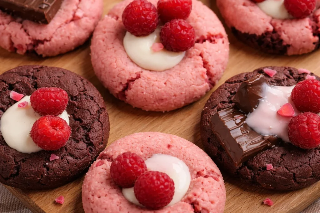Galletas de ganache decoradas para San Valentín