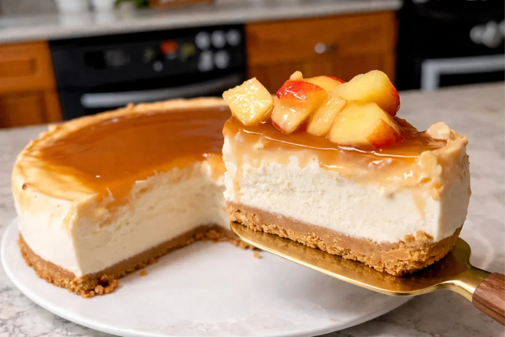 Pastel frío de galletas María con decoración de chocolate y frutas