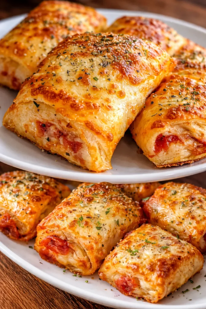 Receta de rollitos de pizza cocinados en air fryer