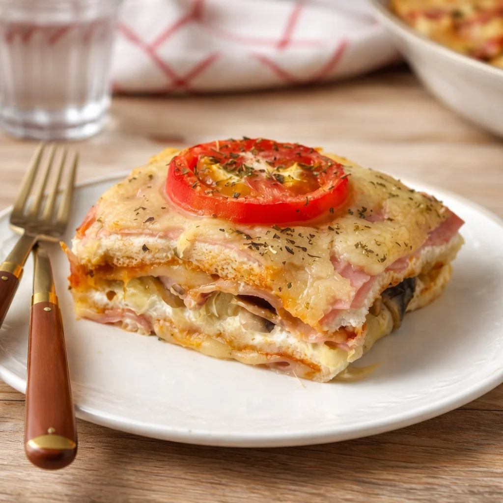 Plato de sandwichón, el pastel sabroso que recuerda a la cocina de la abuela.