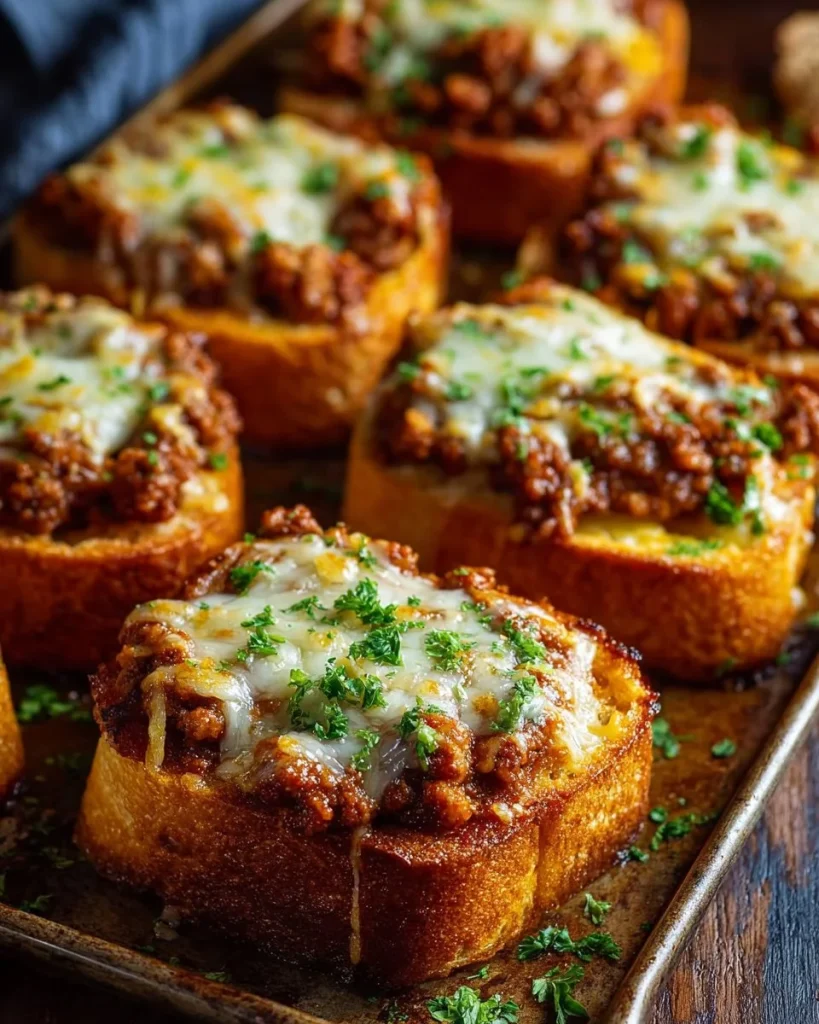 Sloppy Joes de Texas Toast con pan crujiente y carne jugosa