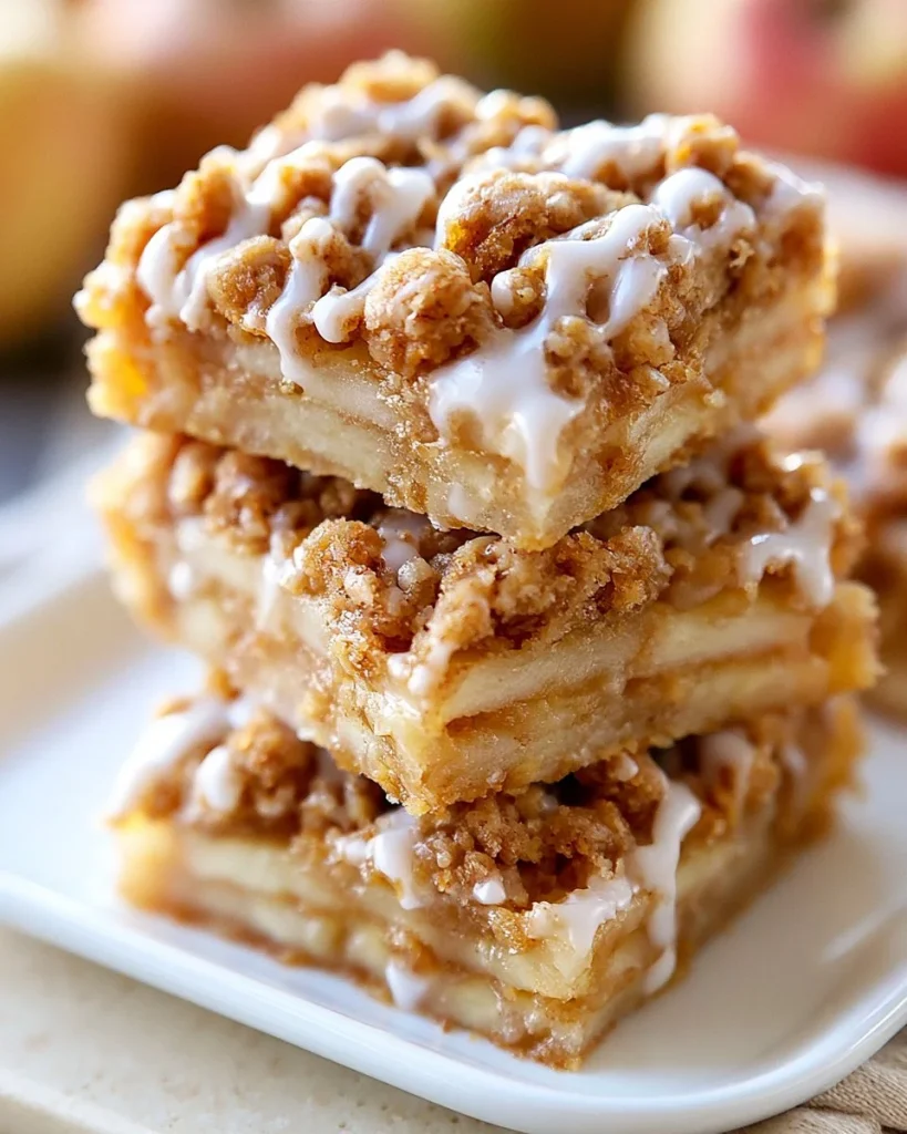 Barras de manzana saludables y deliciosas para un snack nutritivo