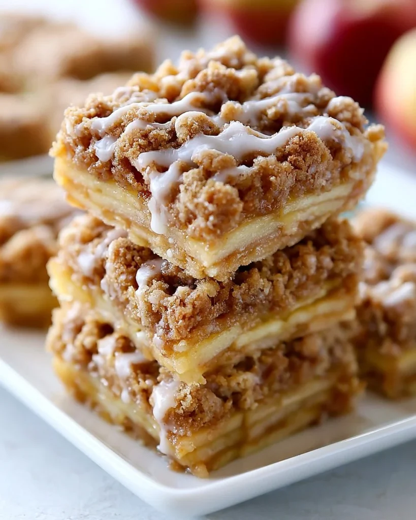 Barritas de manzana caseras y saludables, ideales para un snack nutritivo.