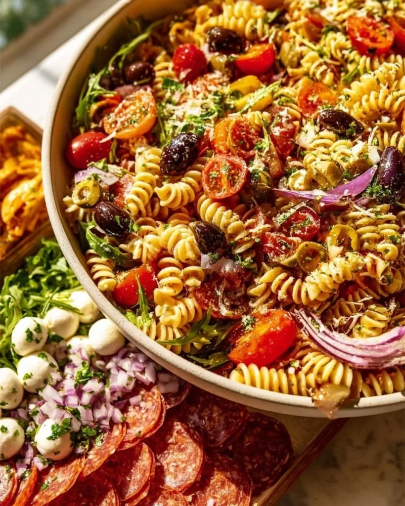 Deliciosa ensalada de pasta LEGENDARIA con ingredientes frescos y sabrosos.