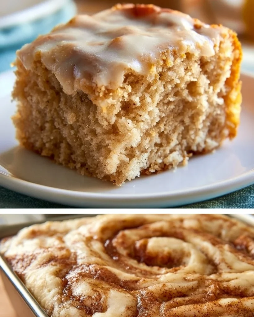 Pastel de rollo de canela recién horneado, esponjoso y dulce.