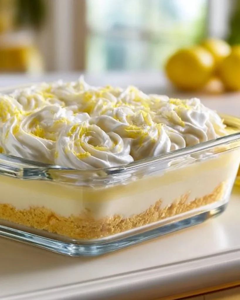 Postre fácil de helado de limón, refrescante y delicioso para el verano.