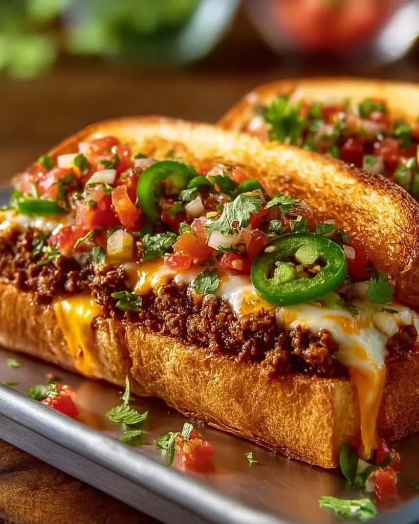 Sándwich de Queso Mexicano Picado listo para disfrutar