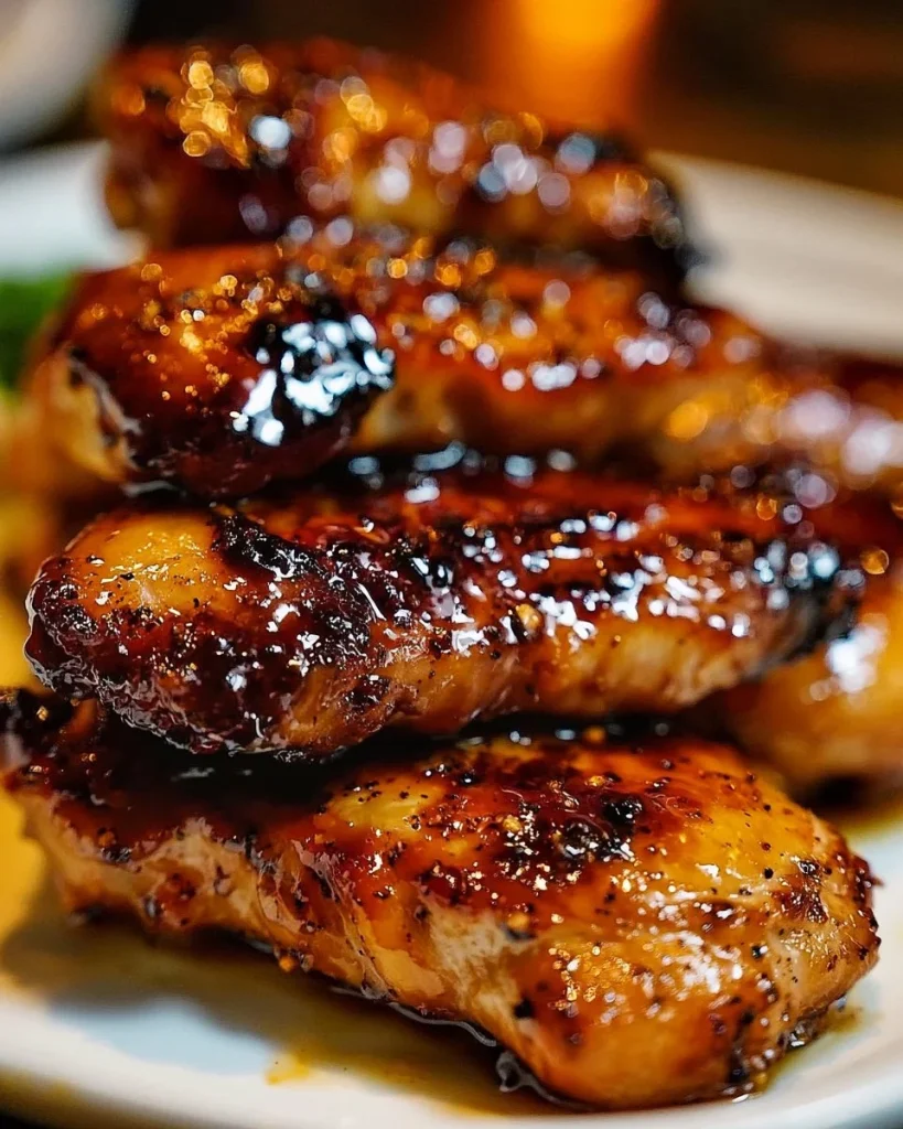 Tiras de Pollo con Tocino y Azúcar Morena en un plato exquisito