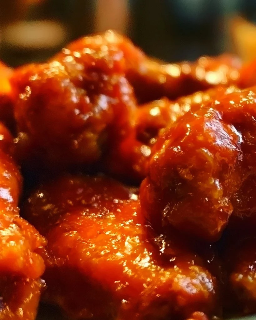 Alitas de búfalo al horno crujientes y deliciosas servidas con salsa