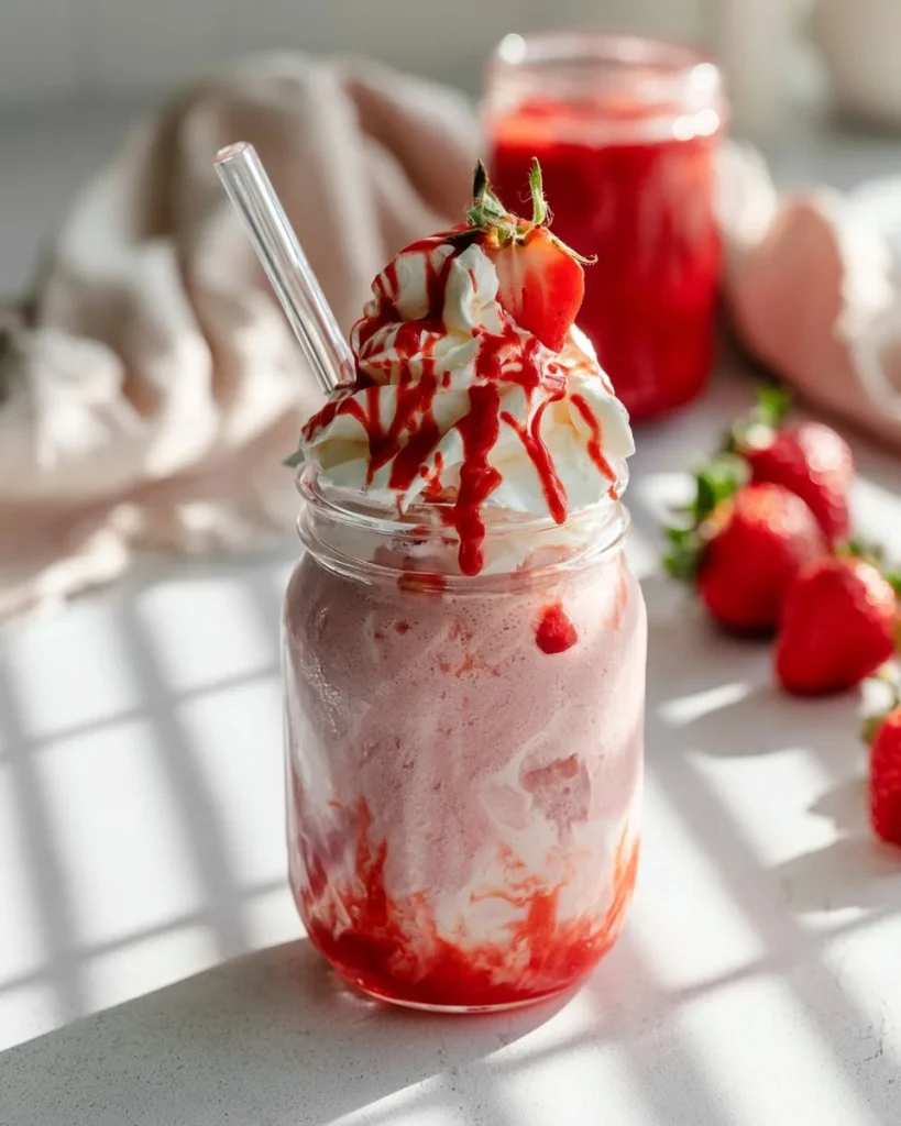Receta de batido de fresa sin helado fresco y saludable