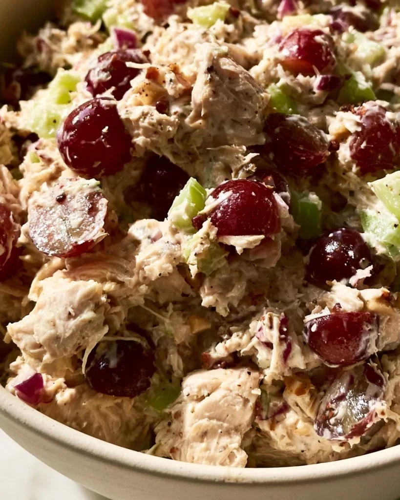 Ensalada de pollo saludable con vegetales frescos y aderezo ligero