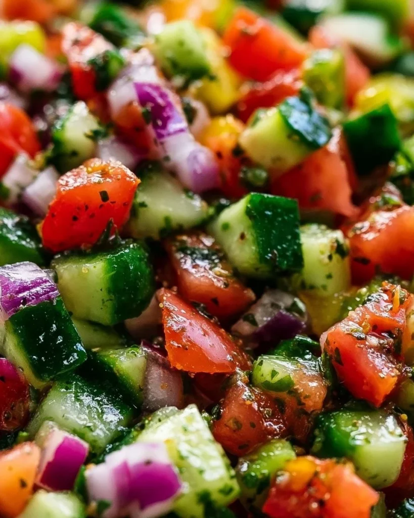 Ensalada mediterránea fresca y colorida con ingredientes saludables