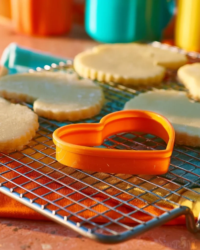 Galletas de azúcar de naranja en forma de corte, ideales para decoración