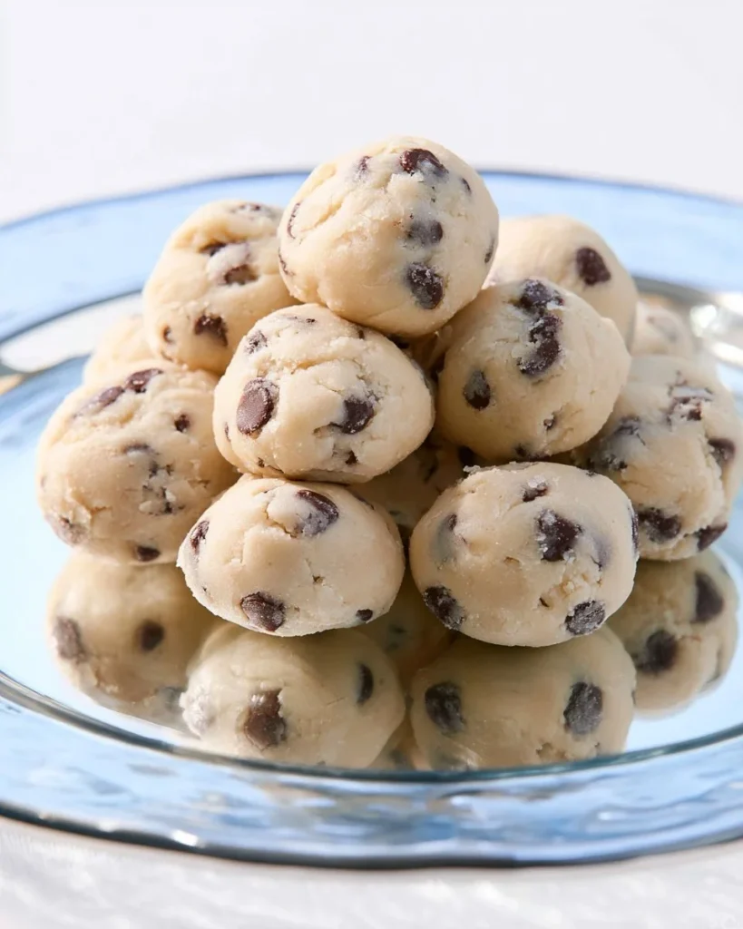 Galletas de mantequilla con chispas de chocolate recién horneadas