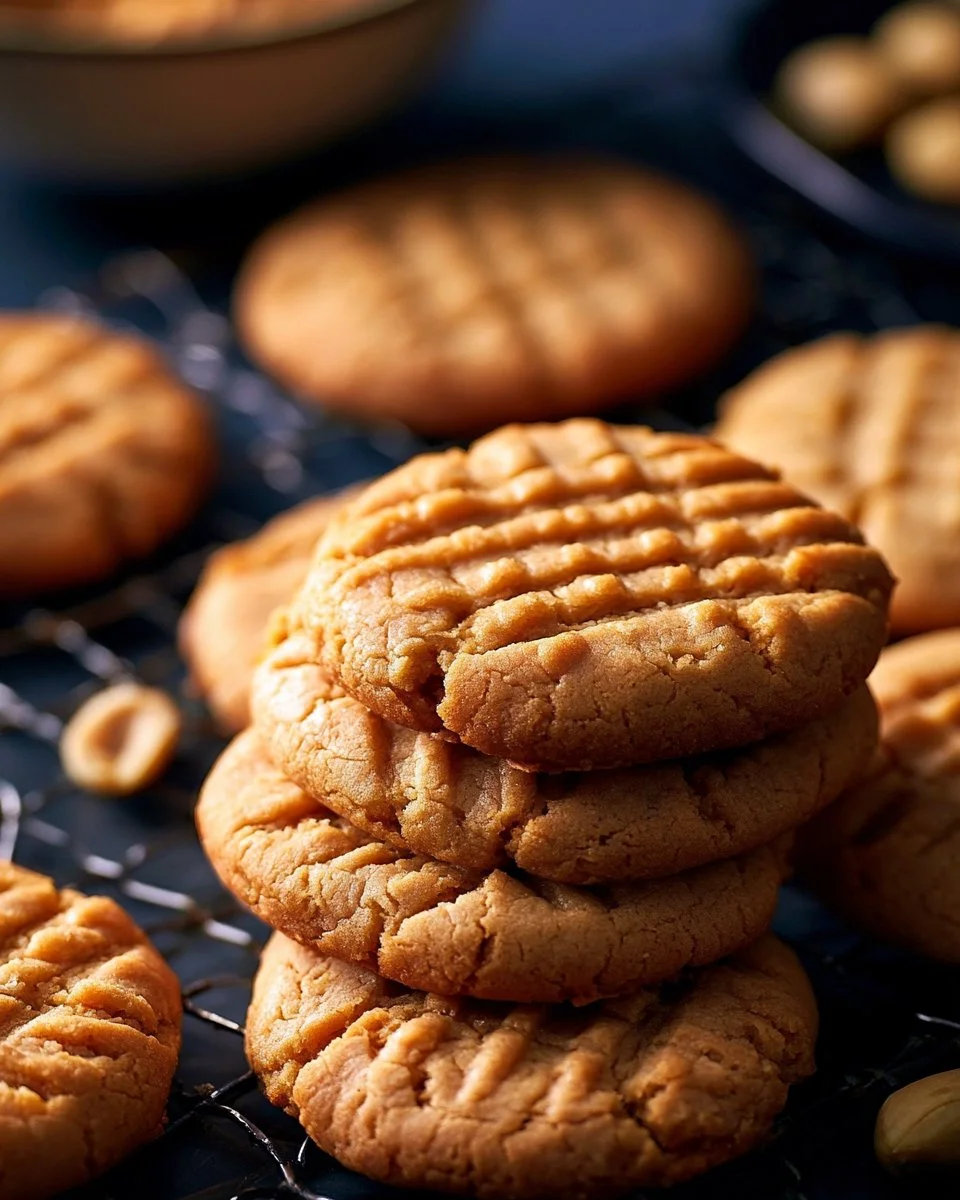 Galletas de mantequilla de maní a la antigua