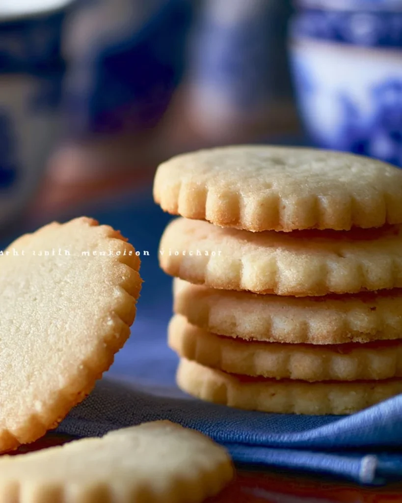 Galletas de Té de Vainilla recién horneadas en un plato