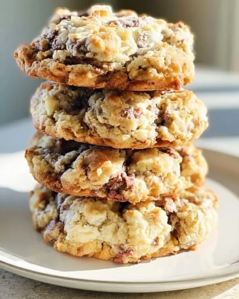 Galletas Neiman Marcus recién horneadas en un plato