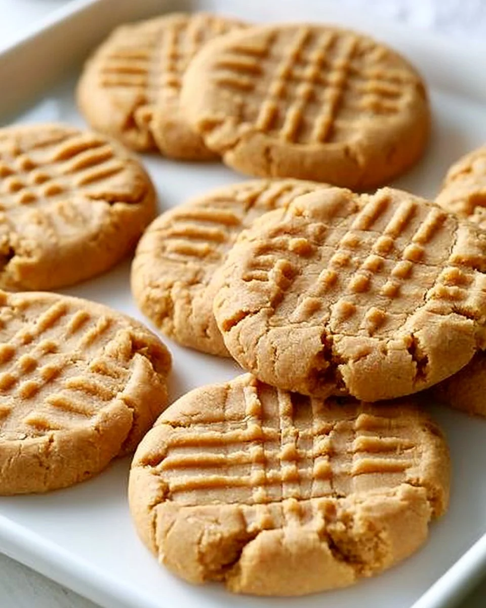 La MEJOR receta de galletas de mantequilla de maní con 5 ingredientes