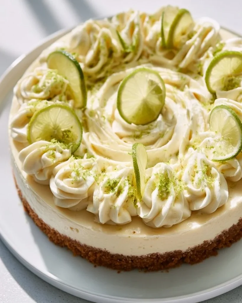 Tarta de lima sin hornear, fresca y deliciosa, ideal para el verano