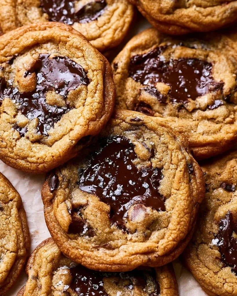 Galletas de chispas de chocolate recién horneadas y con chispas de chocolate