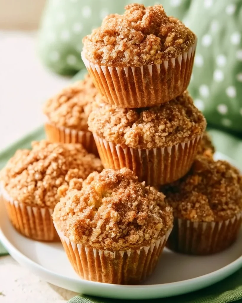 Muffins de Avena con Calabacín recién horneados