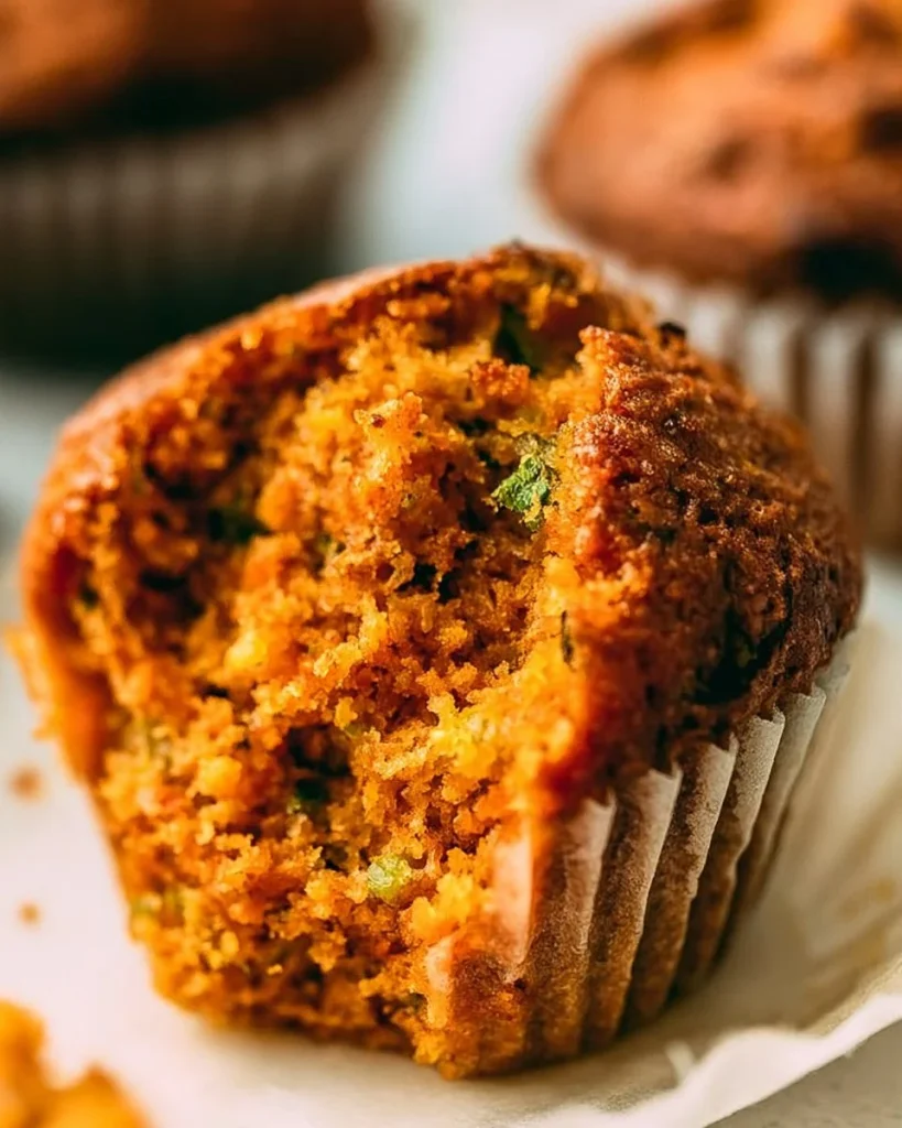 Muffins de Gloria de la Mañana recién horneados y esponjosos