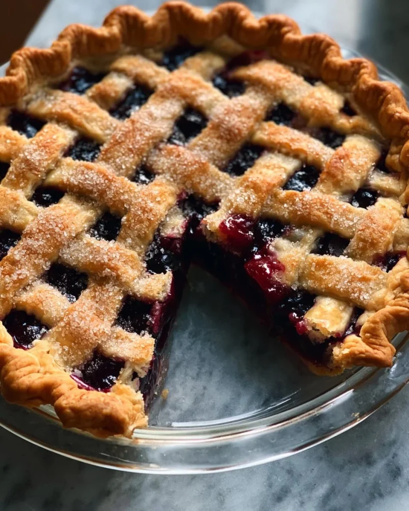 Rebanada de pastel de cereza servido en un plato con decoración de cerezas frescas