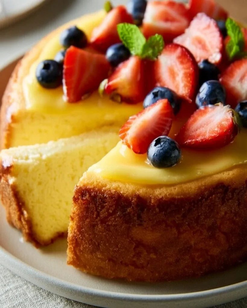 Pastel de Yogur Griego fácil de 4 ingredientes