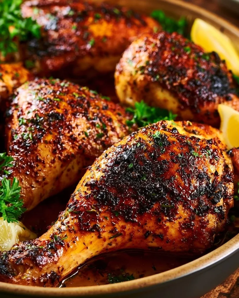 Receta de Pollo Asado al Horno con especias y guarniciones