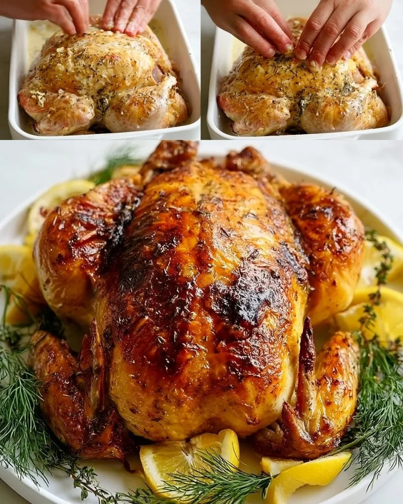 Pollo Asado Fácil preparado con ingredientes frescos y especias típicas.