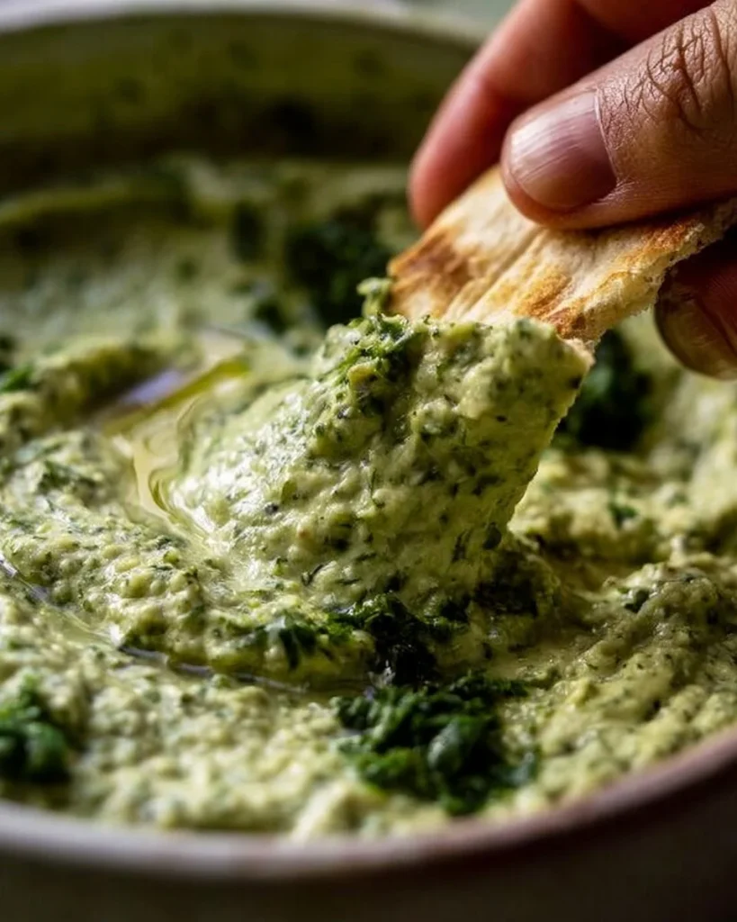 Dip de frijoles blancos en un tazón, ideal para aperitivos y fiestas.