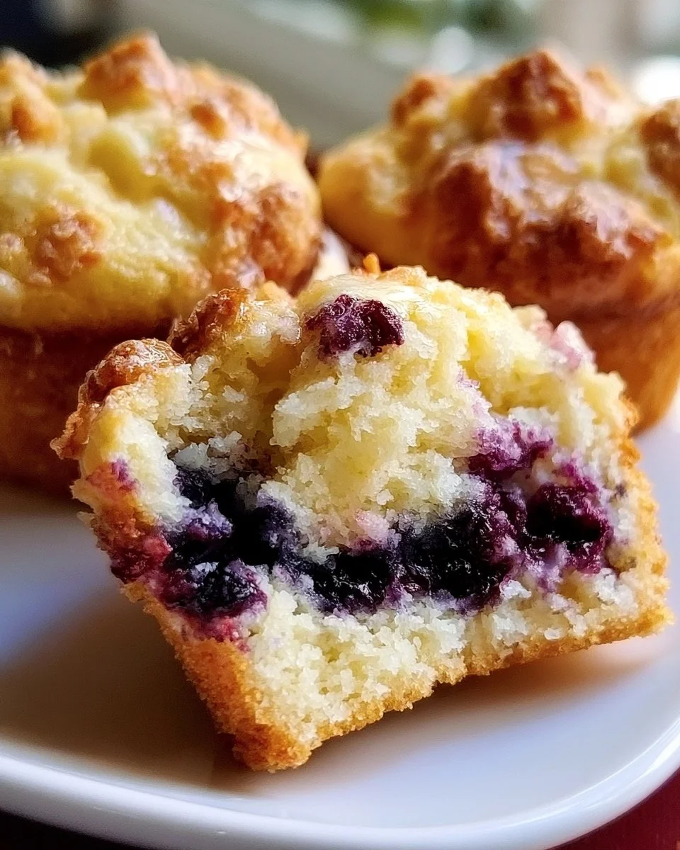 Receta de Muffins de Queso Crema y Arándano