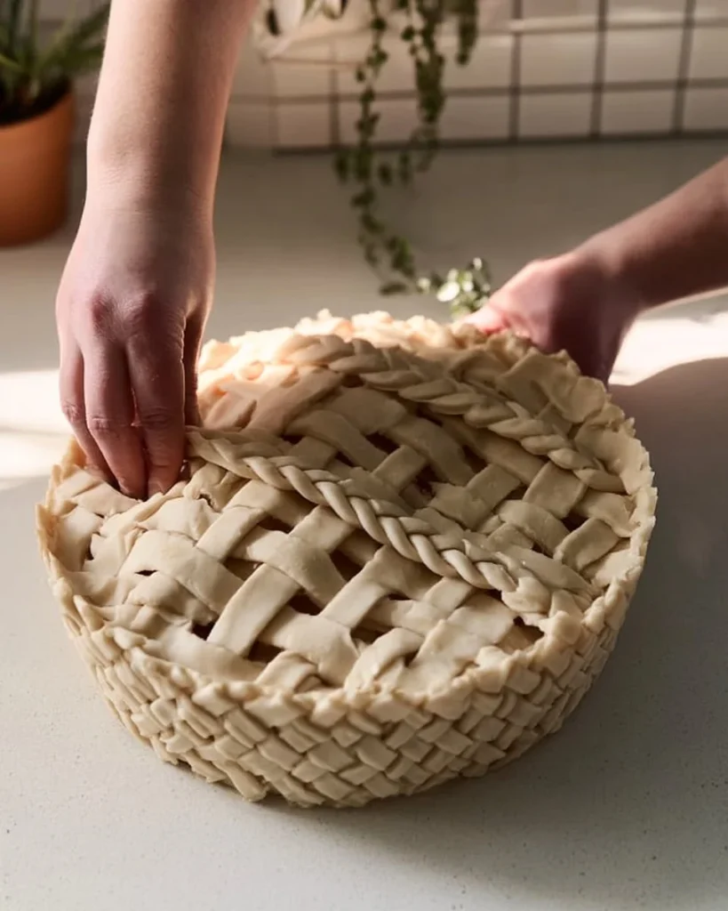 Deliciosa Tarta de Cereza y Manzana recién horneada