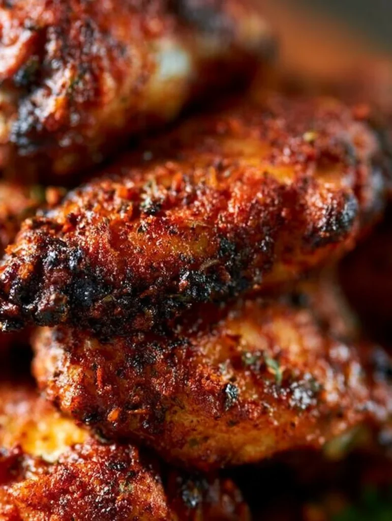 Alitas de pollo crujientes al horno listas para servir en 30 minutos.