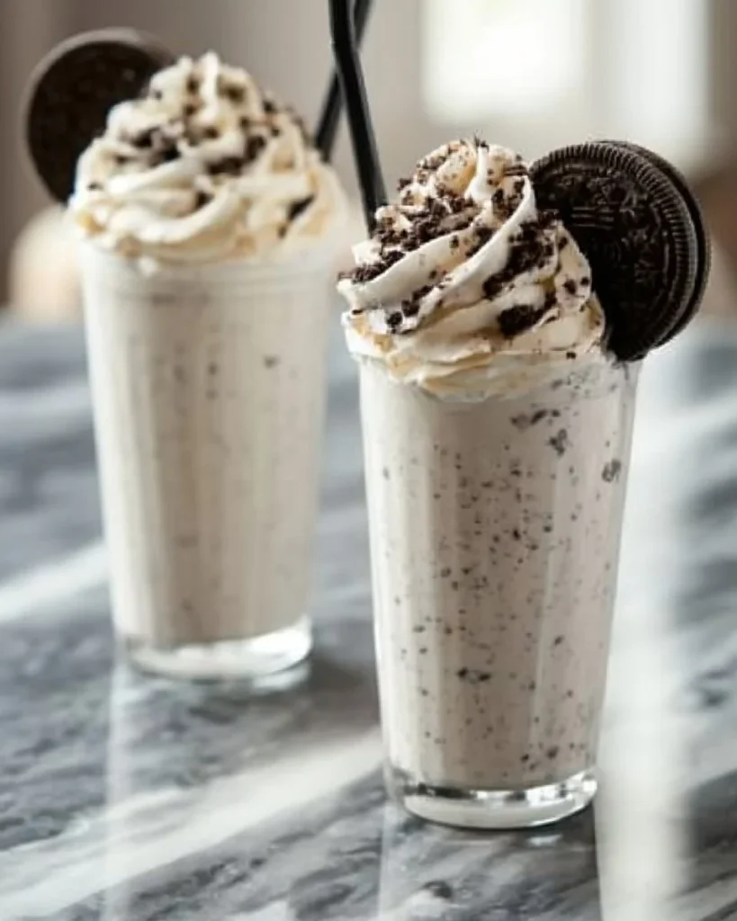 Receta de Batido de Oreo con galletas y helado
