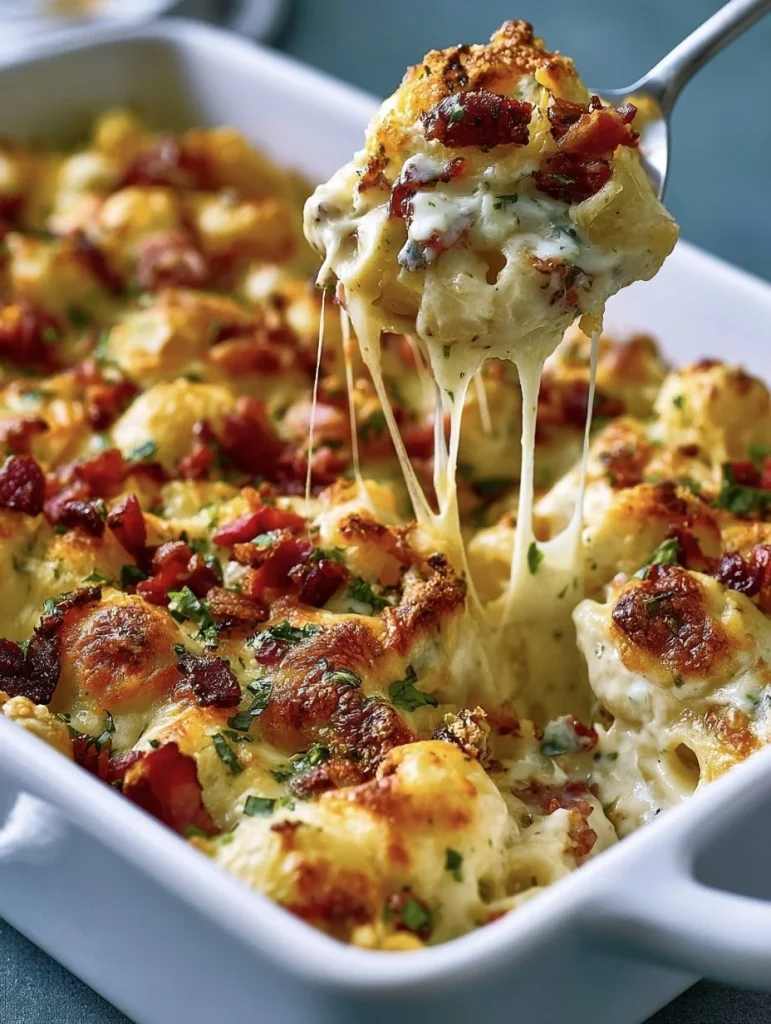 Cazuela de Pollo Crack Cremoso, un plato cremoso y sabroso para disfrutar en familia.