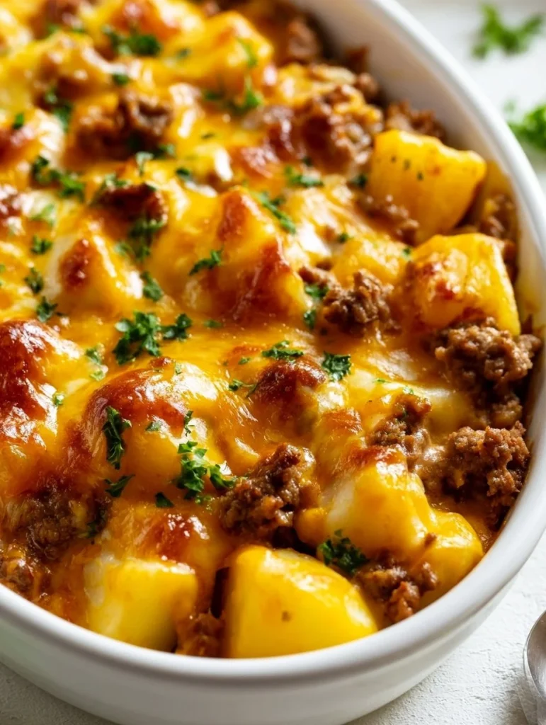 Cazuela Hobo de Carne Molida cocinándose en una olla