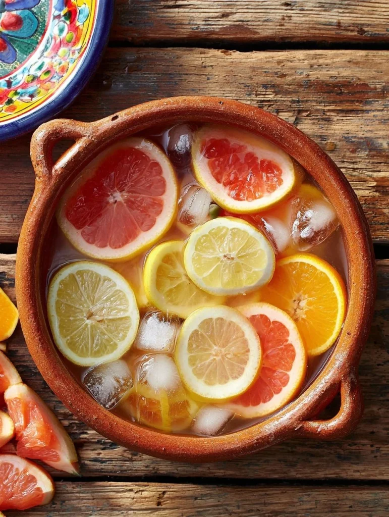 Cazuela Voladora de Tequila servida en un plato colorido