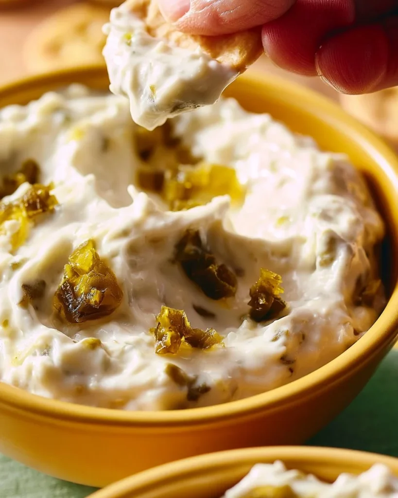 Dip de jalapeño glaseado fácil sobre una mesa con nachos