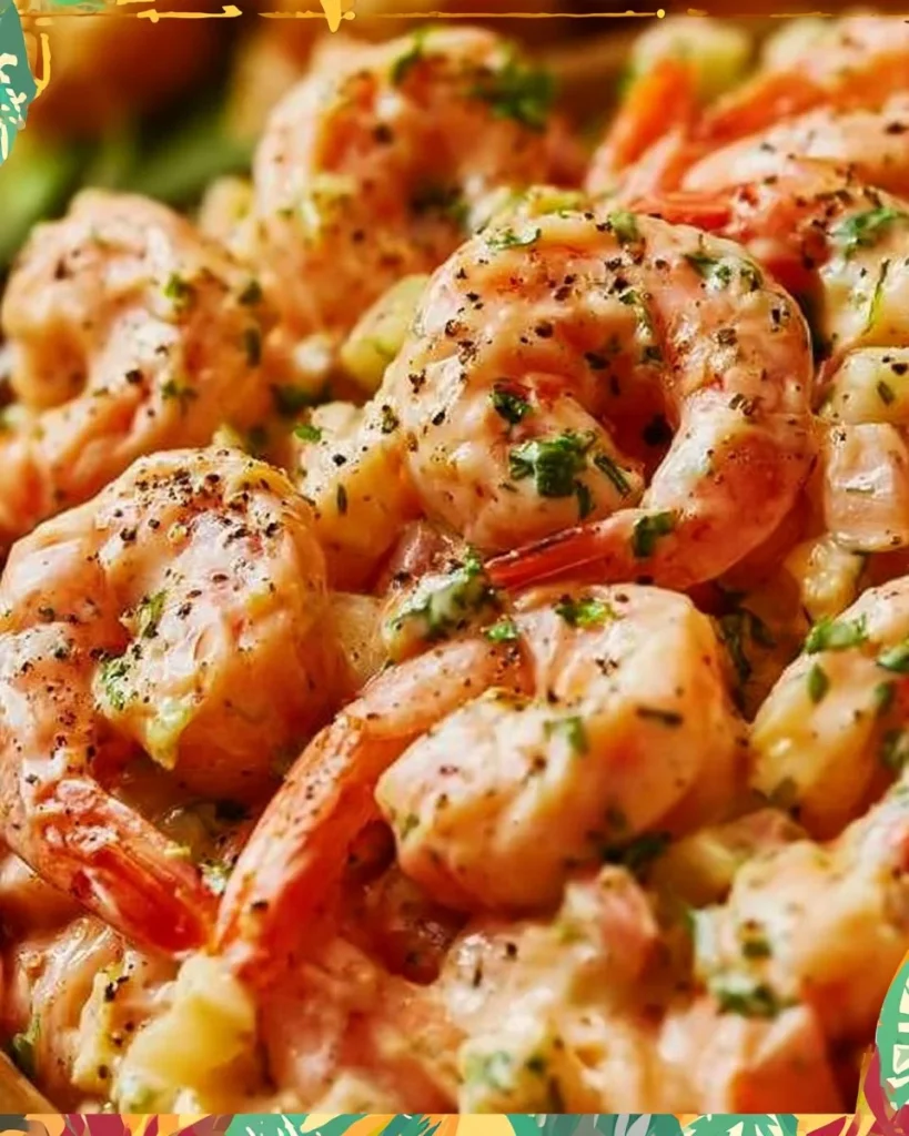 Ensalada de camarones con especias Old Bay, fresca y deliciosa