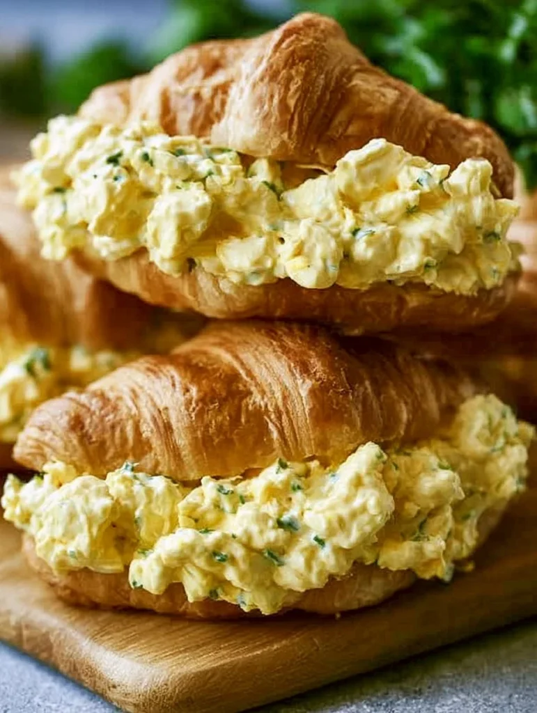 Ensalada de huevos fresca y saludable en un plato blanco