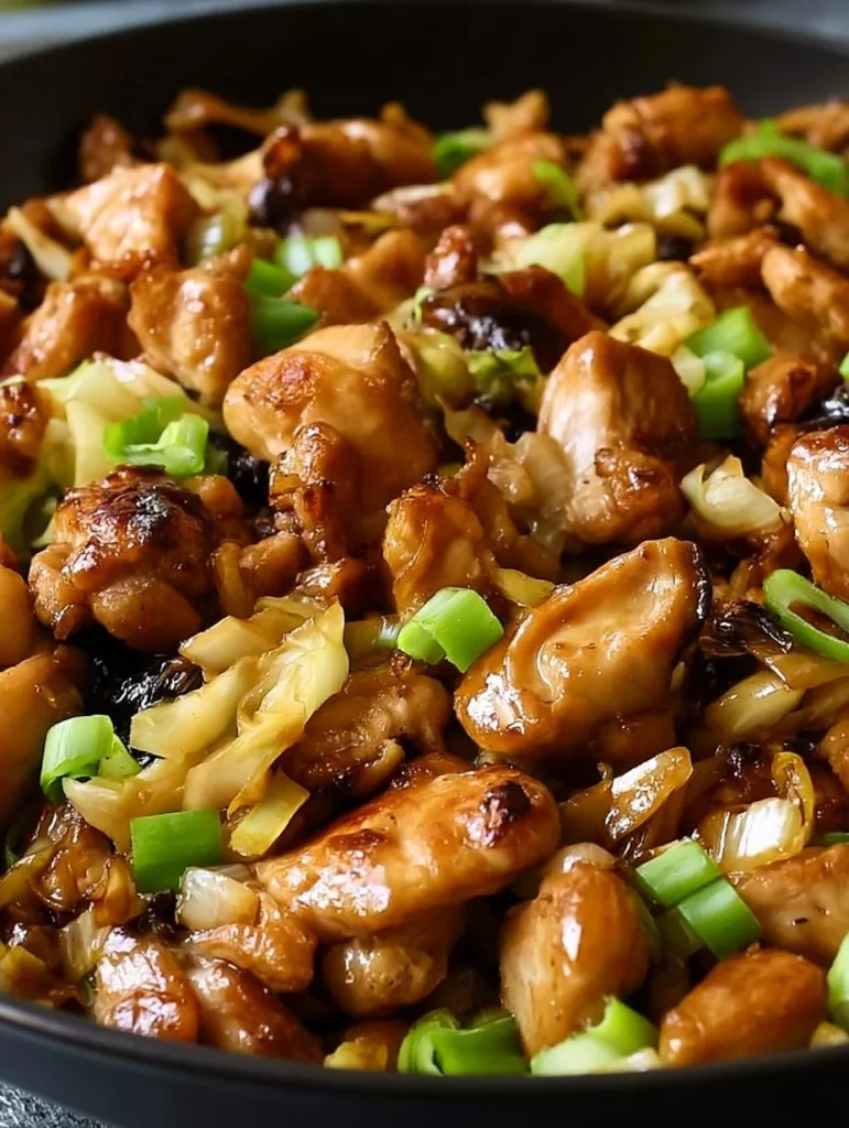 Receta fácil de Pollo Moo Shu para 4 personas